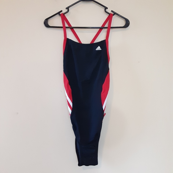 SOLD//Adidas NWT Splice Vortex Back One Piece Swimsuit - Picture 2 of 10